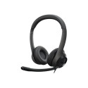Logitech H390 USB Computer Headset Wired Headphones, USB Type-A, Black
