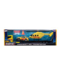 TEAMSTERZ valumetallist mängukomplekt Helikopteri transporter, 26 cm