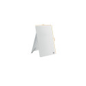 Glass Desktop Whiteboard Easel Nobo Brilliant White 22x30cm