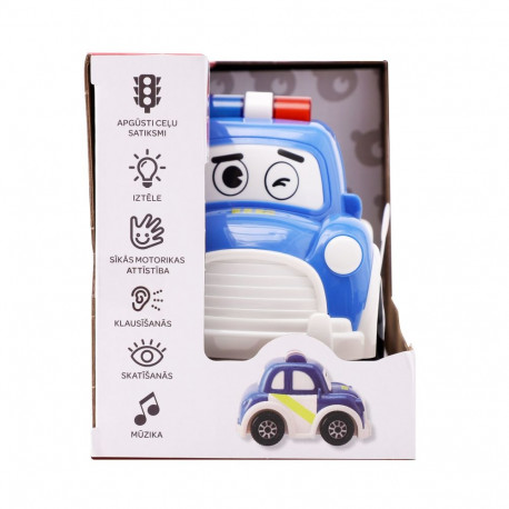 bo. Interactive police car (Latvian language)