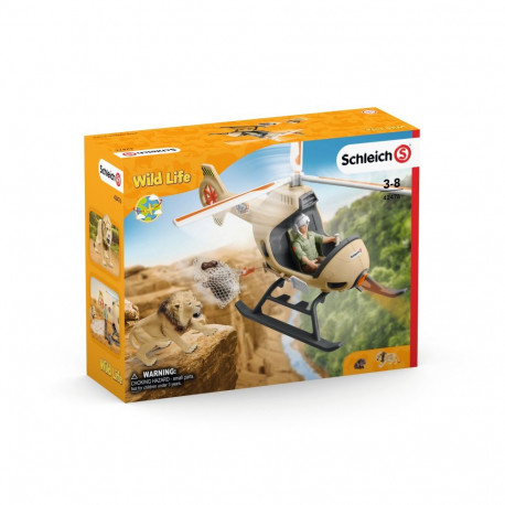 SCHLEICH WILD LIFE loomade pääste helikopter