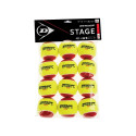 Tennis balls DUNLOP STAGE 3 RED 12-polybag ITF