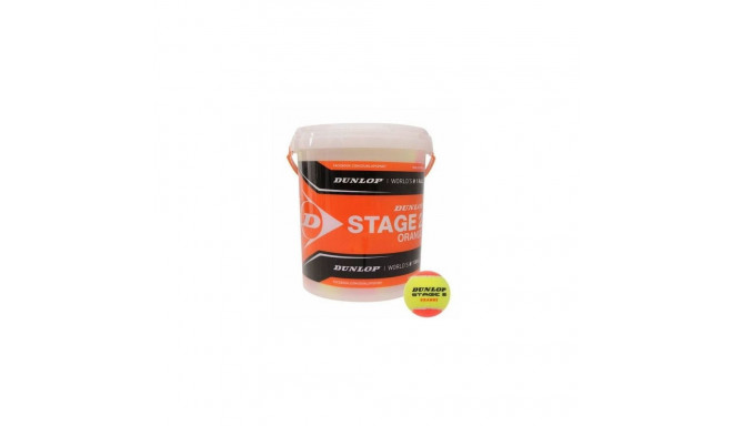 Tennis balls DUNLOP STAGE 2 ORANGE 60-bucket ITF