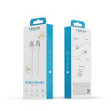 Forever Flexible cable USB-C - USB-C 1,0 m 60W white