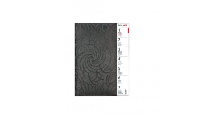 Book calendar UNIKA PVC Week H black 2912410001