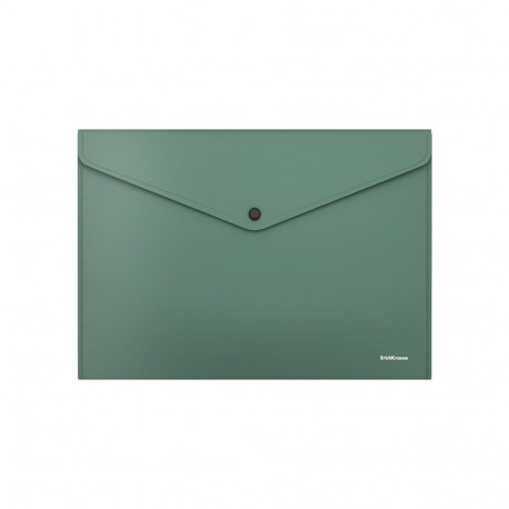 Envelope folder  ErichKrause® Fizzy Classic, А4, opaque, green (12 pcs in a bag)