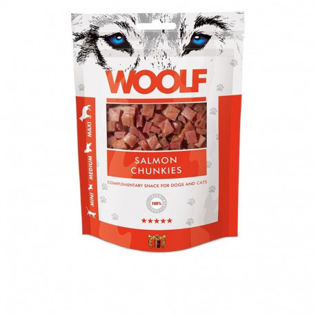 Animal Treats - WOOLF Salmon Chunkies 100g