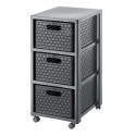 Storage Shelf - ROTHO Country 3 Drawer Anthracite