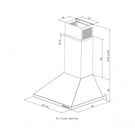 Kitchen Extractor Fan - Maan Vela 2 60" Wall Mounted Hood Black