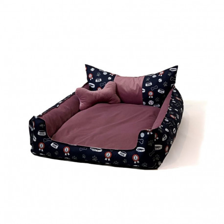 Dog and Cat Bed - Go Gift XXL Pink 110x90x18 cm