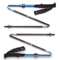 Trekking Poles - Black Diamond Distance Carbon FLZ 3-Section Blue