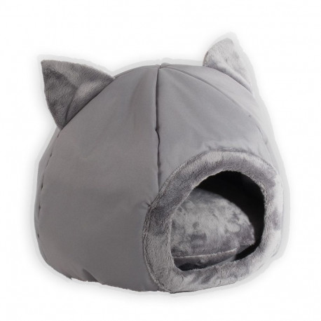Cat Bed - Go Gift 40x40x34cm Grey