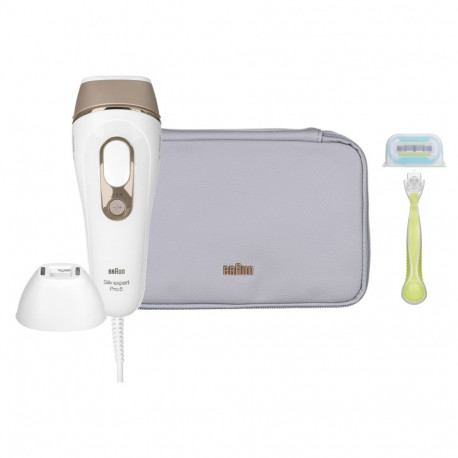 Hair Removal Device - Braun Silk-expert Pro 5 IPLHaarentferner 280x195x95mm Gold/Brown/White