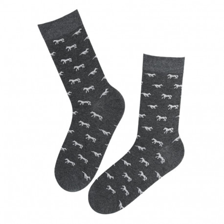 SOKISAHTEL TRISTAN hallid hobustega puuvillased sokid 676