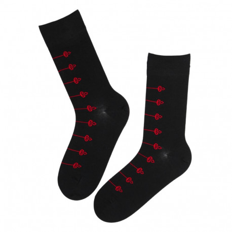 SOKISAHTEL MIHKEL musta värvi puuvillased sokid 446