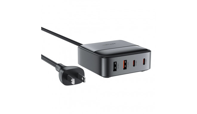 Acefast Z6 PD65W GaN Charging Station (2 x USB-C + 2 x USB-A) with US Tip - Black