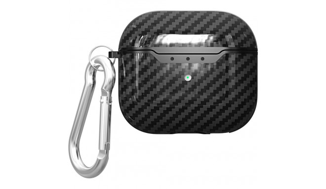 Airpods 4 laadimiskarbiümbris Trendybay CBAP4-06, TPU Carbon, must