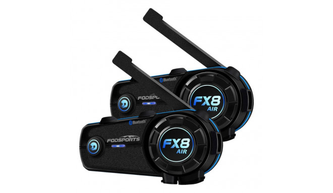 Fodsports FX8 Air motorcycle intercom two-pack (black)