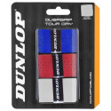 Padel bat overgrip DUNLOP TOUR DRY 3pcs. white/blue/red