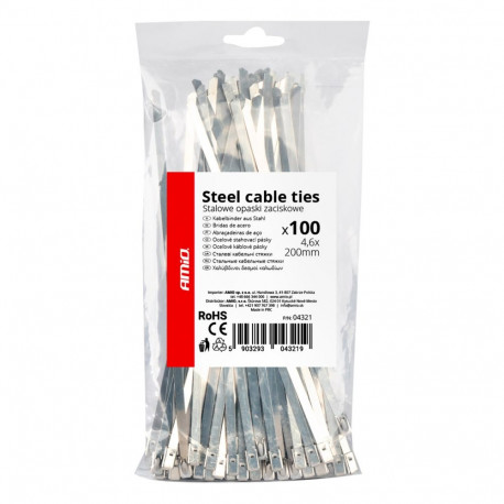 Roostevaba kinnitusvits 4,6x200 mm 100tk