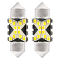 Led pirnid 2tk 12SMD C5W 2016 31mm 12/24