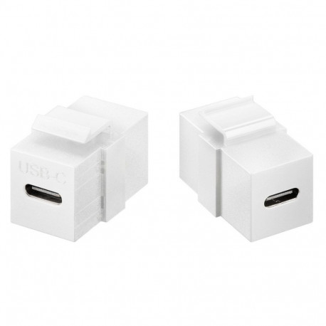 Keystone Module USB-C female - USB-C female Gen 2 (10Gbit/s) white