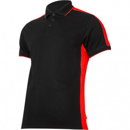 polo särk 190g/m2, must-punane, "3xl", ce, lahti