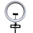 iLike S14 LED 30W Selfie 36cm Ring Light Lamp + Tripod Stand 2.1m + Shelf & 3x phone / Mic Holder Bl