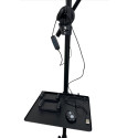 iLike S14 LED 30W Selfie 36cm Ring Light Lamp + Tripod Stand 2.1m + Shelf & 3x phone / Mic Holder Bl