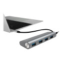 LOGILINK UA0309 LOGILINK- USB-C 3.1 hub, 4 port, aluminum casing, grey