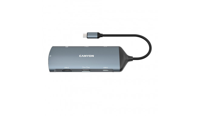CANYON hub DS-15 8in1 4k USB-C Dark Grey