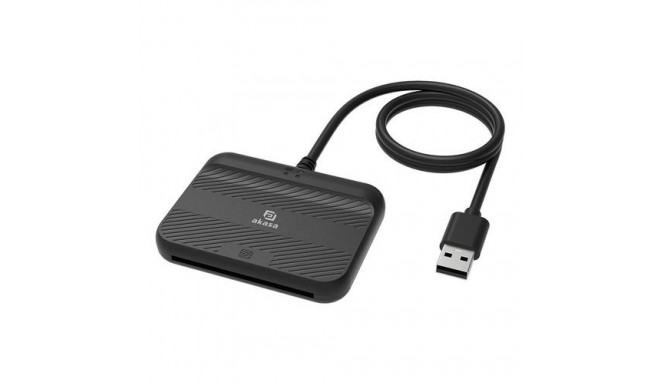 Akasa AK-CR-14BK smart card reader Indoor USB USB 2.0 Black