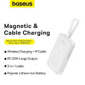 Baseus MAGSAFE MINI WIRELESS POWERBANK 10.000 MAH 20W-BEYAZ power bank Lithium Polymer (LiPo) 10000 