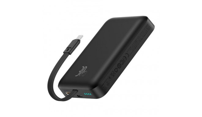 Baseus MAGSAFE MINI TYPE-C KABLOLU WIRELESS POWERBANK 10.000 MAH 30W SIYAH Lithium 10000 mAh Black