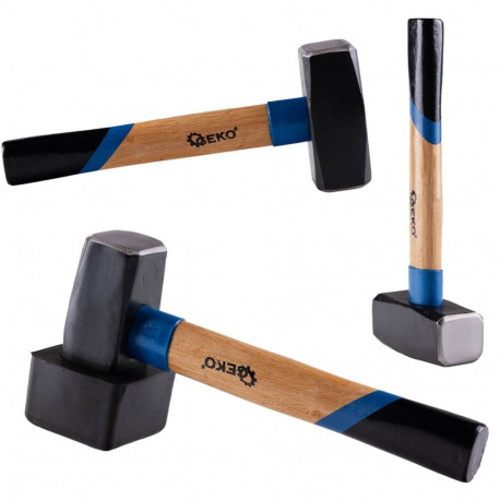 Geko sillutis haamer G72291, 1500g, teras, puit, kummist kate, ergonoomiline käepide, vastupidav kon