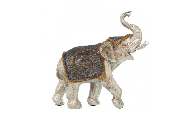 Decorative Figure Alexandra House Living Silver Plastic Elephant 12 x 24 x 23 cm