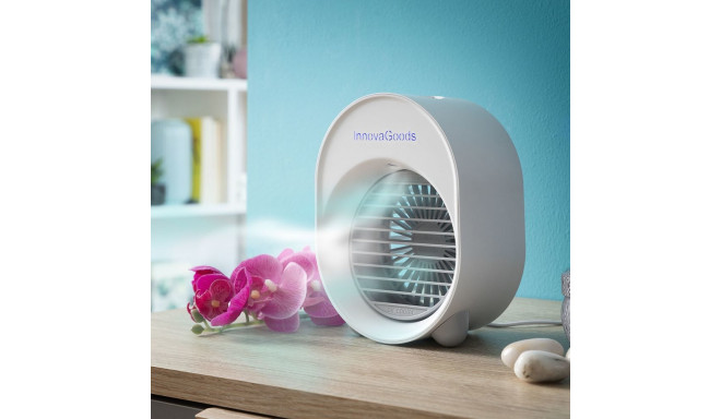 Mini Ultrasound Air Cooler-Humidifier with LED Koolizer InnovaGoods