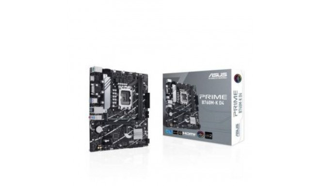 Asus emaplaat Intel B760 Express LGA1700 Micro-ATX DDR4x2 2xPCI-Express 4.0 1x