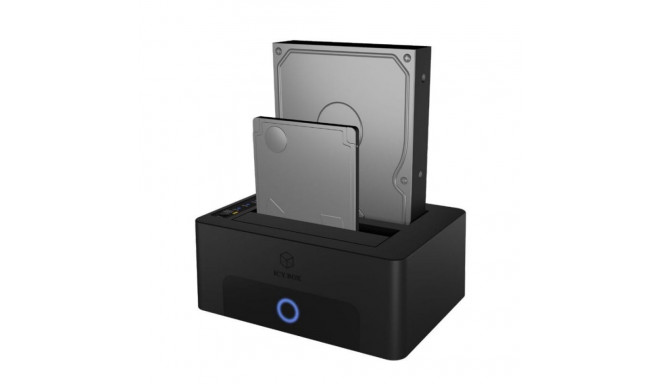 Raidsonic Icy Box IB-1232CL-U3 Dockingstation, 2x SATA 2,5" and/or 3,5" to 1x USB 3.2 Gen 1 Host + U