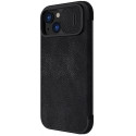 Nillkin kaitseümbris Qin Pro Leather Flip Case Apple iPhone 15, must