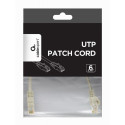 Patch cord cat.6 copper UTP 5m grey