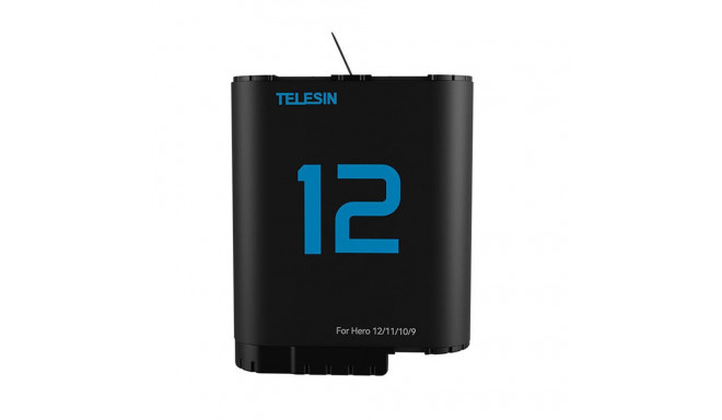 TELESIN lithium battery for GoPro Hero 12/11/10/9 (blue)