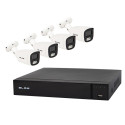 78-672# Poe Blow Järelevalvekomplekt 4x8MP 2TB BL-KI8B4/POE/2TB 4x torukaamerad 8MP HDD2TB kõvaketta