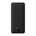 Akupank USB + USB-C pesaga, 10.000 mAh, 20W, must, Baseus