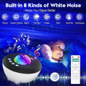 Elight J1 Aurora projector with atmosphere sounds & Bluetooth speaker Smart Wi-Fi Bluetooth App cont