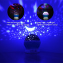 Elight L1 2in1 Rotating Star Sky projector and Night lamp with 4x AAA / USB Cable Black
