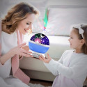 Elight L1 2in1 Rotating Star Sky projector and Night lamp with 4x AAA / USB Cable Black