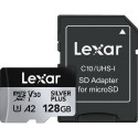 Lexar mälukaart microSDXC 128GB Professional SILVER PLUS UHS-I V30