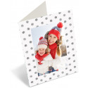 Adventa Christmas card with 10x15cm photo pocket, white