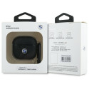BMW BMA4SSLBK AirPods 4 kate must/must ehtne nahk hõbedase logoga